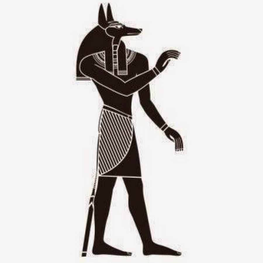 Anubis, бог древнего египета, и