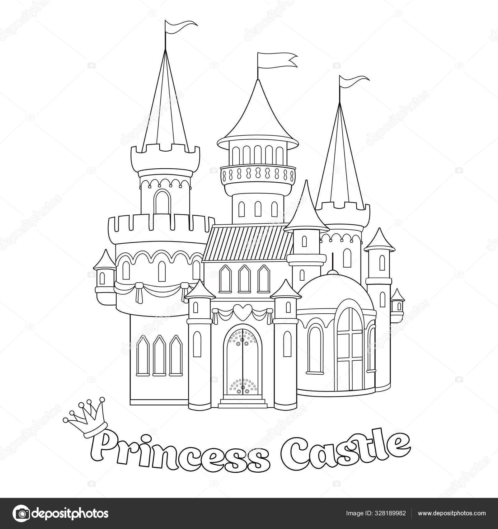 Fairytale castle. Сказочный замок. PNG.