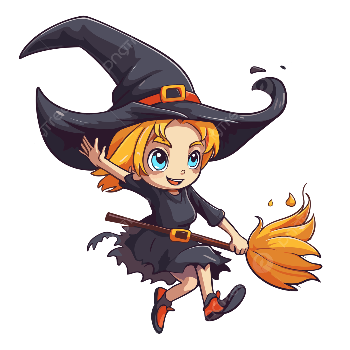 How to Draw a Halloween Witch on a