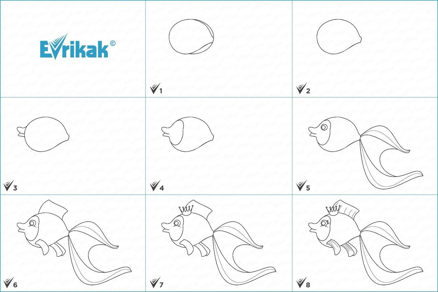 Рисунки к сказке о золотой рыбке