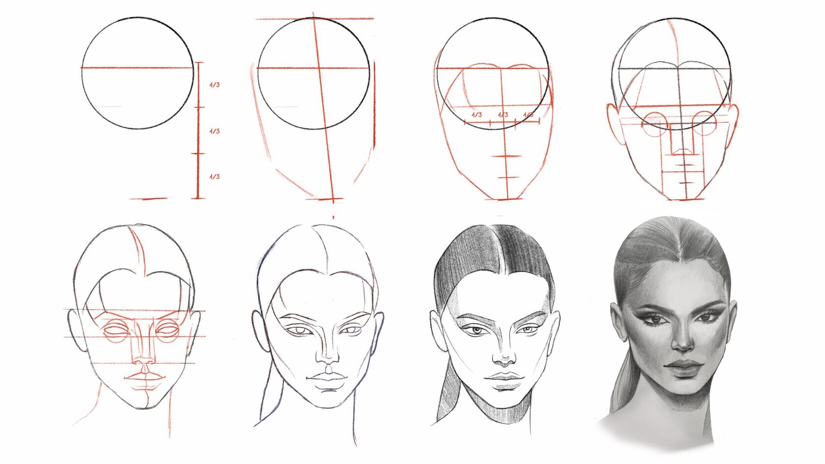 Как нарисовать лицо человека: рисуем карандашом красивые