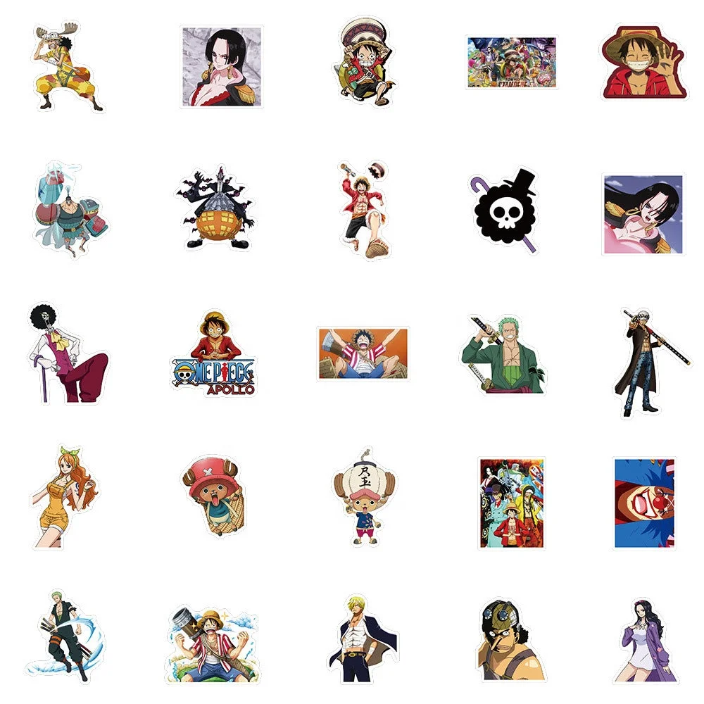 One Piece Straw Hat Pirate Crew Stickers