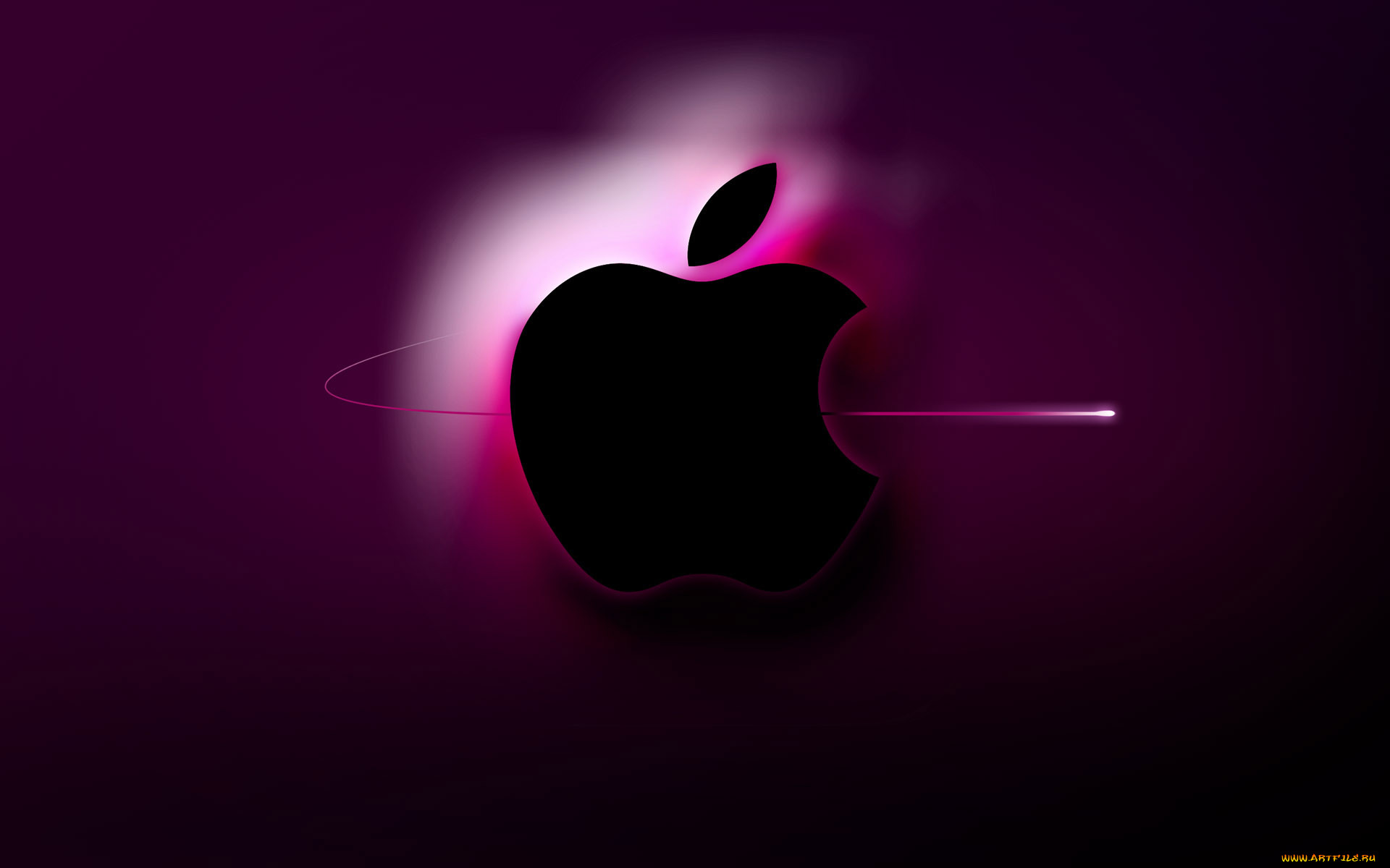 Скачать обои «3D логотип Apple