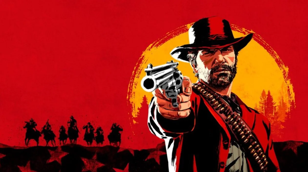 Картина на стену Red Dead Redemption Артур Морган на охоте