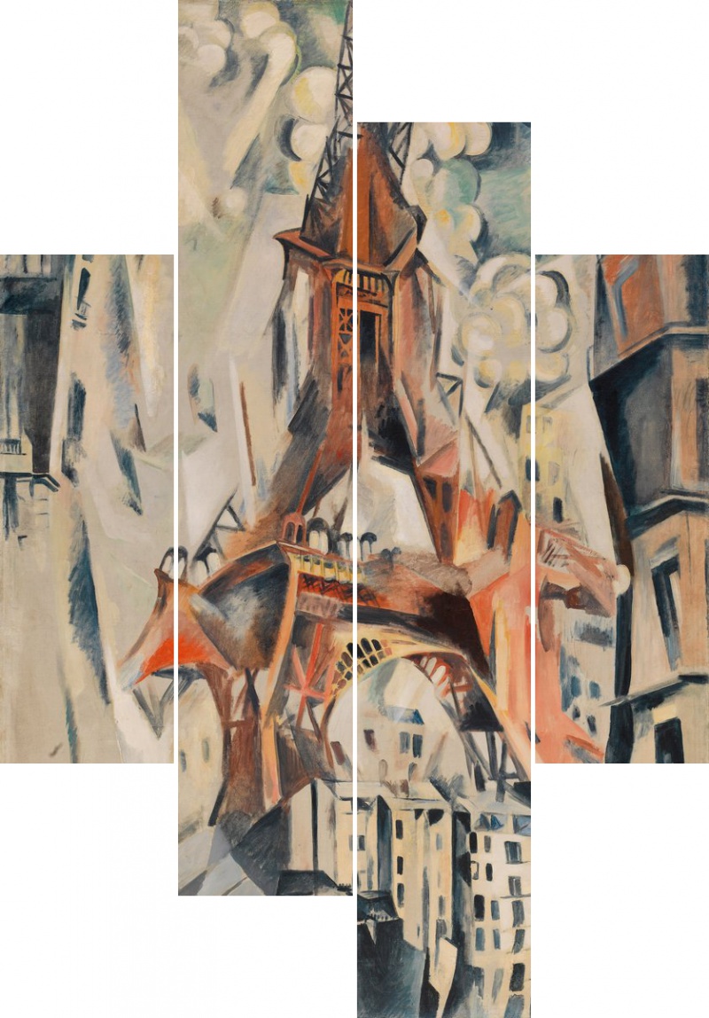 Homage to Blériot by Robert Delaunay Картина «В честь