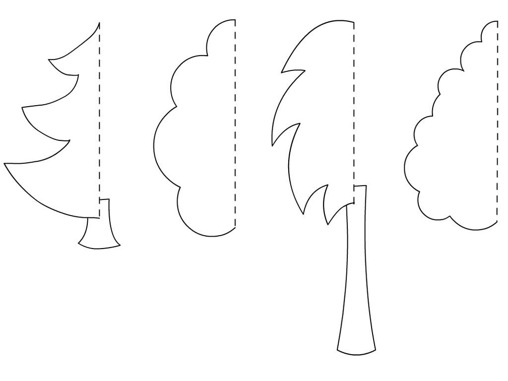 Трафареты дерева для вырезания из