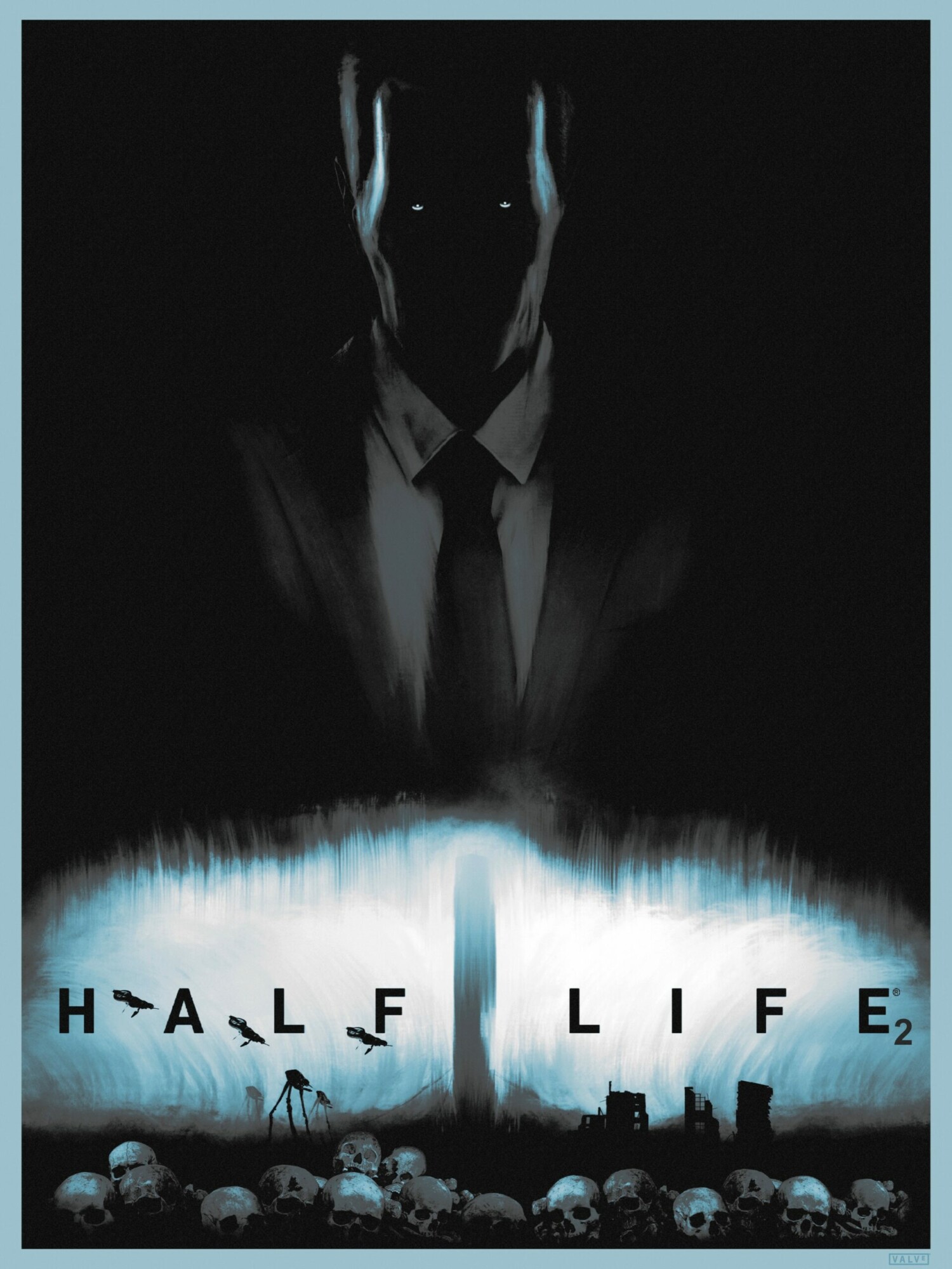 HEV Charger Half Life Poster Canvas Art