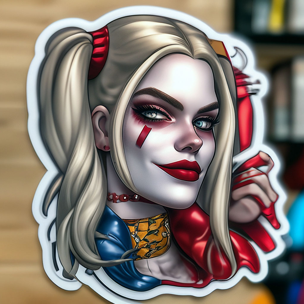 : Elektroplate Premium Harley Quinn 3D doming