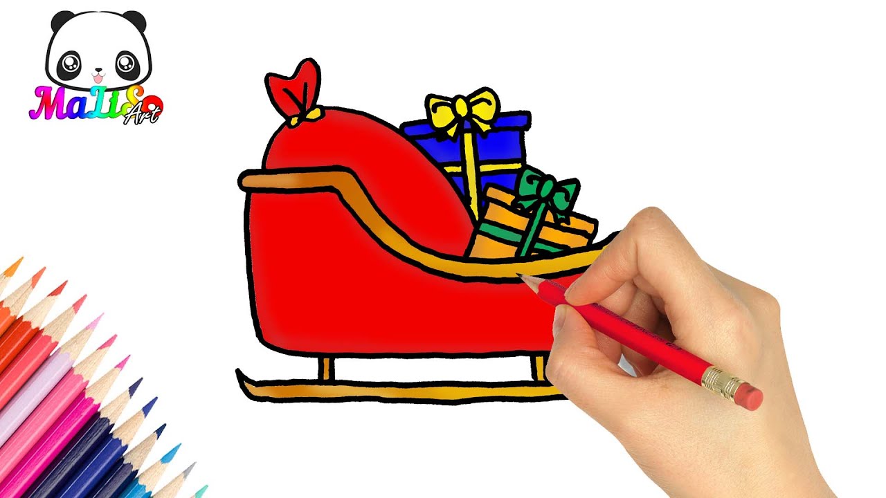 Drawing the Russian Santa Claus