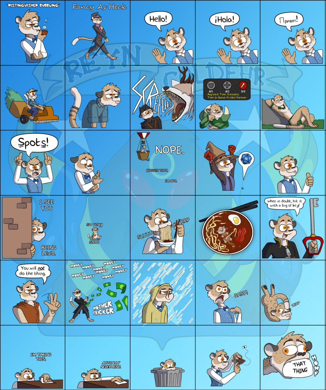 Наклейка Telegram Furry fandom Cat Yiff