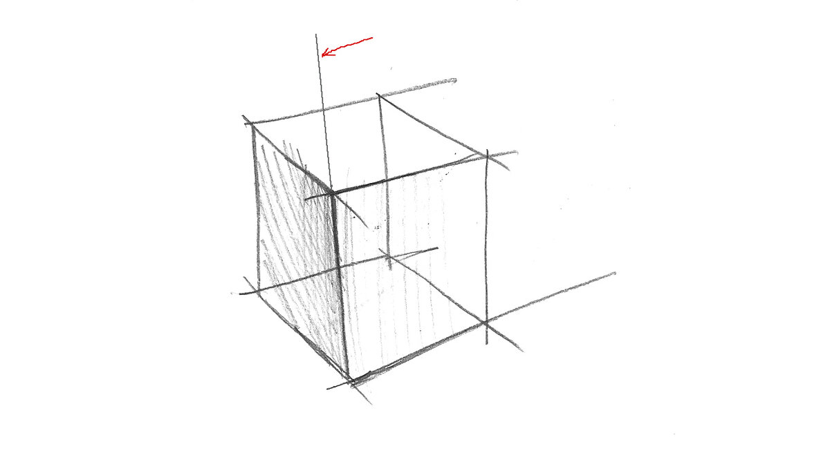 Как научиться рисовать? КУБ В ПЕРСПЕКТИВЕ. | Пикабу